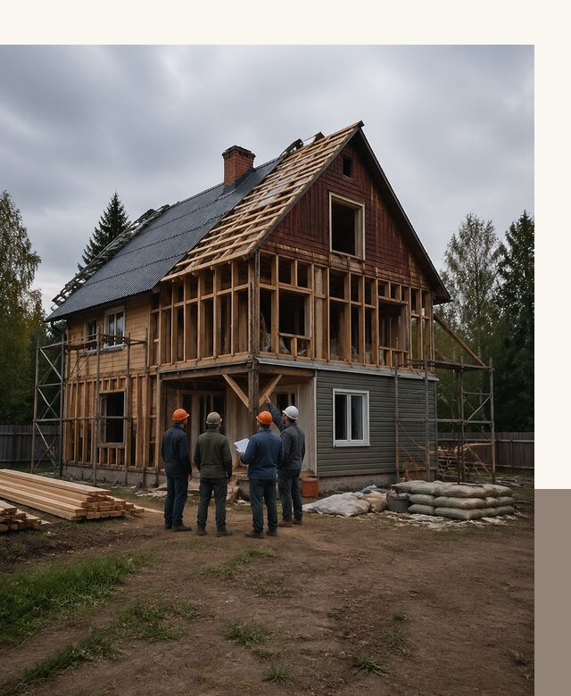 Реконструкция дачного дома в Аксае под ключ с проектом