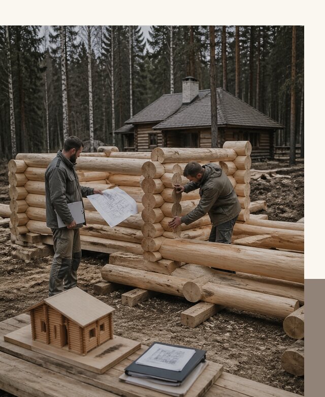 Проектирование и строительство домов из бревна в Аксае
